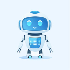 Cute Cartoon Robot Character