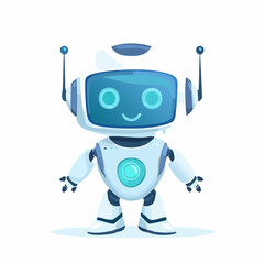 Cute Cartoon Robot Character