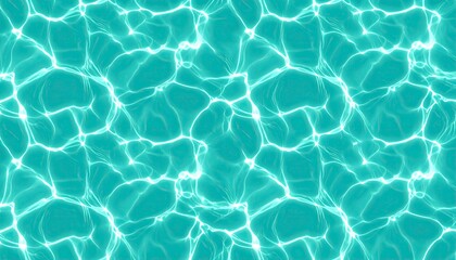 Obraz premium Seamless Cyan Water Texture Pattern