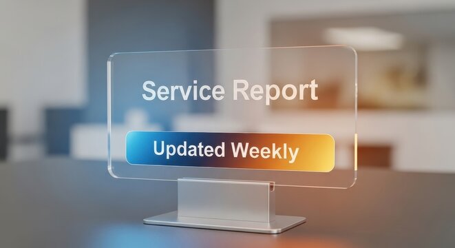 A Service Report Displaying Data Updated Weekly - Powered by Adobe
