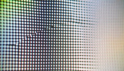 Closeup of a CRT Screen Showing Pixel Grid with RGB Bleed and Scanlines