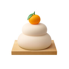 鏡餅 イラスト リアル 3D