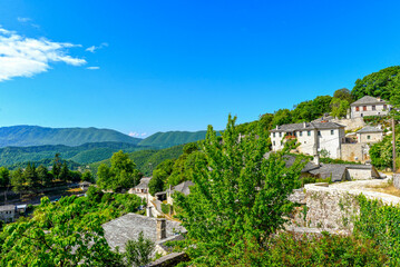 Bergdorf Vitsa in der Region Zagori (Zagorochoria) in Epirus, Griechenland