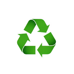 Obraz premium Green recycling symbol isolated on transparent background