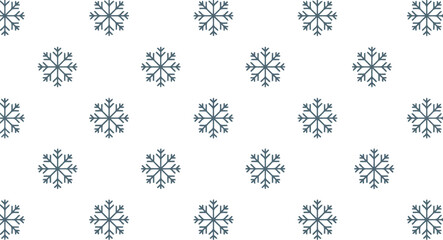 Elegant hand drawn snowflake pattern seamless winter holiday decorative motif for festive design and branding vector