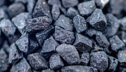 Macro Photograph of Dark Gray Feldspar Grains
