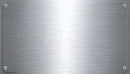 Brushed Aluminum Plate with Satin Highlight