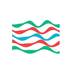 Fototapeta premium Ribbon Bands Wave Contemporary Illustration