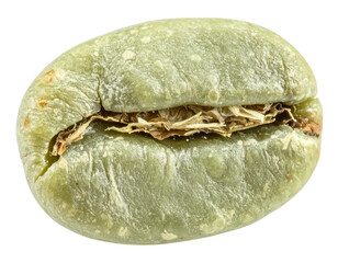 Green coffee beans for healthy drinks, organic raw arabica seeds, fresh unroasted caffeine source