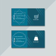modern online shopping card design illustration  