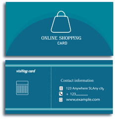 business  online shopping template card  icon,