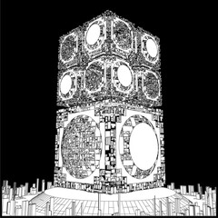 Futuristic City Of Skyscrapers Vector. Megalopolis City Landscape View. Illustration Of Construction Isolated On White Background.