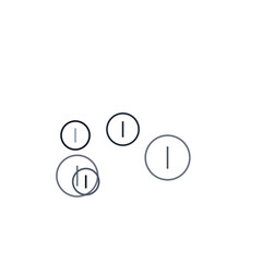 Line Icon Circles Art Glassmorphism