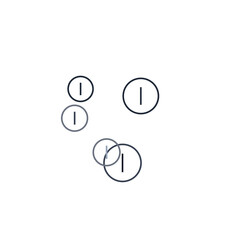 Line Icon Circles Art Glassmorphism