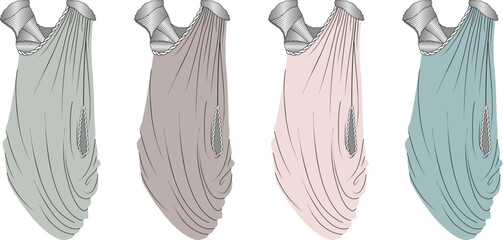 Fashionable Dresses Colorful Sleeveless Mini Dresses for Stylish Women