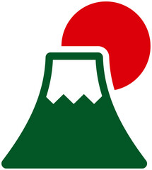 富士山と日の出