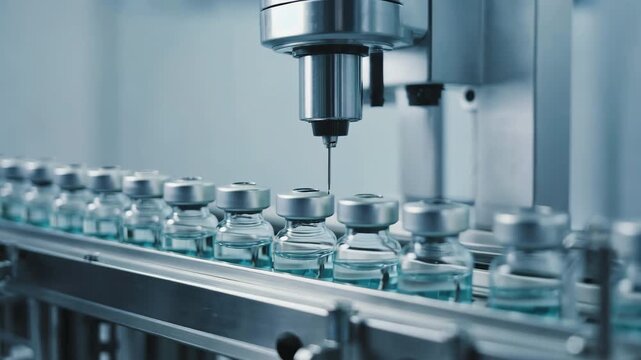 Close-up of precision machinery in a manufacturing facility, symbolizing engineering excellence, automation, and modern industry