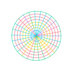 Fototapeta premium Surreal Neon Arcs Art Glassmorphism