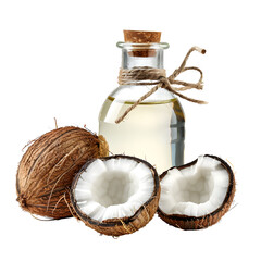 white Coconut_oil_bottle_isolated_on_white_background