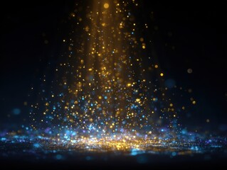 abstract background with blue lights