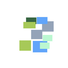 Fototapeta premium Overlap Panel Art Glassmorphism Illustration