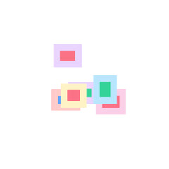 Fototapeta premium Icons Duotone Card Art Glassmorphism