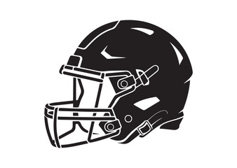 Fototapeta premium American Football Helmet icon, American Football Helmet solid vector