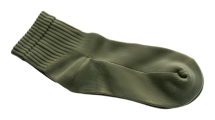 Green Textured Sneaker Toe with Transparent Background, 3D Realism Design Element