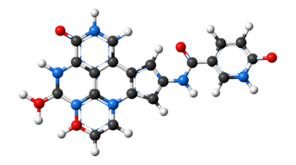 Midnight Blue Molecular Structure, Glossy 3D Realism Design Element with Transparent Background