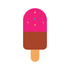 ice cream chocolate and strawberry icon vector