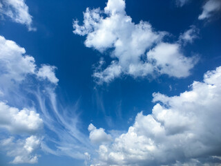 blue sky with clouds