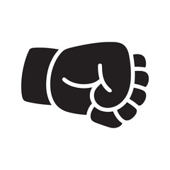 Clenched fist icon representing power strength protest and solidarity in a powerful symbol of resistance and human rights movement