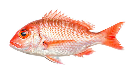 Obraz premium Red snapper fish isolated on transparent background