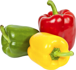 red yellow and green peppers