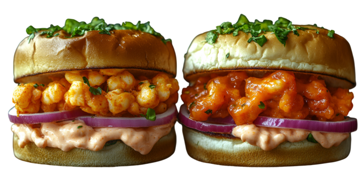 Closeup sandwich two stacked crispy and appetising