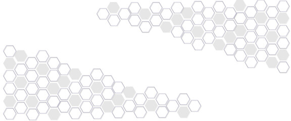 Abstract background with hexagon, modern abstract vector polygonal pattern. Futuristic abstract honeycomb technology white background. Luxury white hexagon pattern.