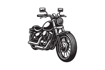 motorcycle isolated on white background