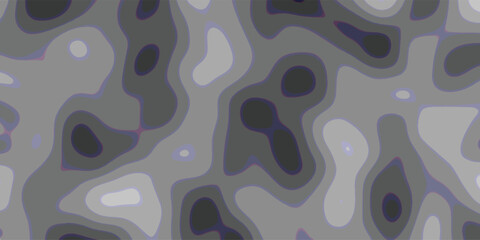 Organic contour map pattern with smooth, flowing shapes in shades of gray, white, and dark gray, featuring subtle purple outlines for a modern, abstract topographic background