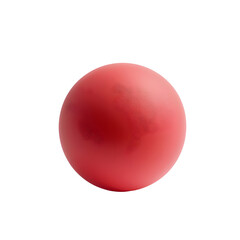 Single Table tennis ball with matte finish isolated on a white background