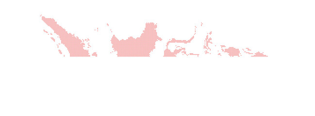 Indonesia dotted halftone map vector Illustration. Southeast Asia Region. Asian Map. Indonesian Map for Business Design Presentation