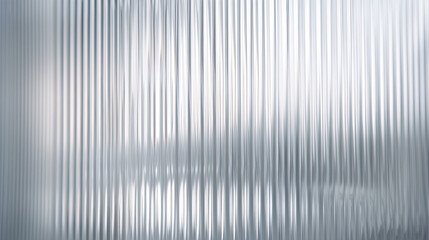 Fototapeta premium Monochrome silver vertical ribbed texture background