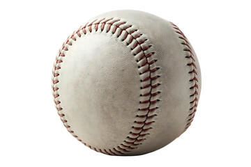 Best high quality whiteLeather Baseball with Contrasting Stitching isolated on white background