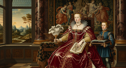 Fototapeta premium Glorious 16th Century Painting