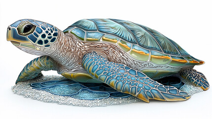 Adaptations in sea turtles for thriving in marine environments Generative AI