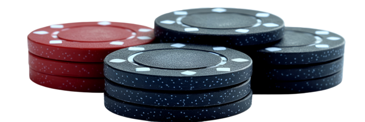 Colorful round game pieces transparent background