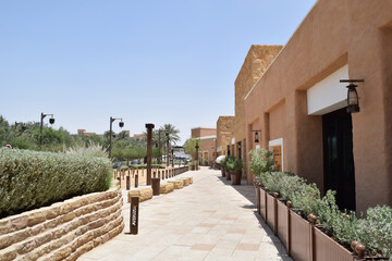 Cityscape of Diriyah (Al Bujairi District), Saudi Arabia