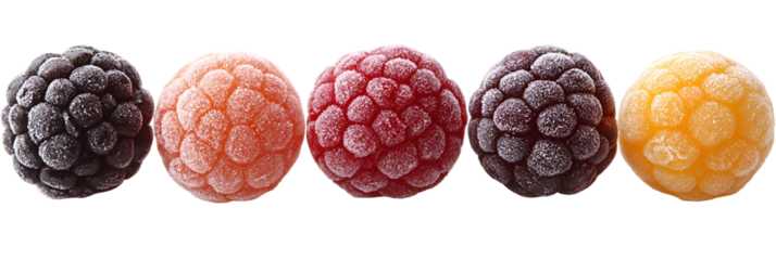 Colorful round shapes arrangement transparent background