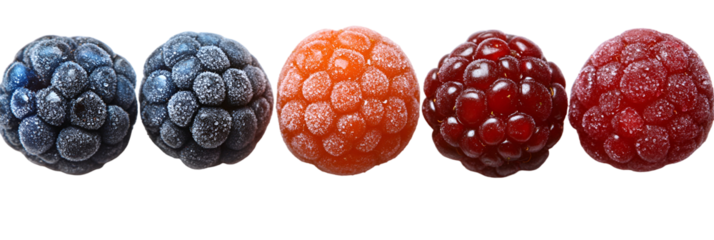 Colorful round shapes row