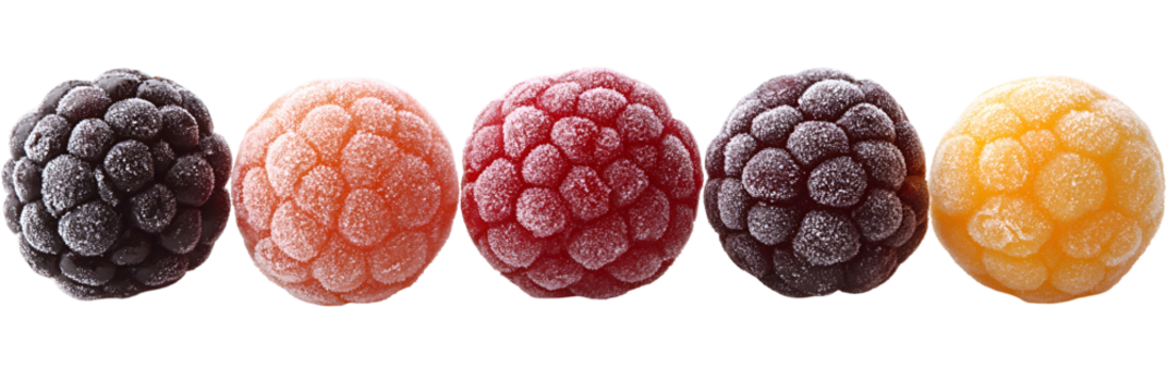 Colorful round shapes arrangement transparent background