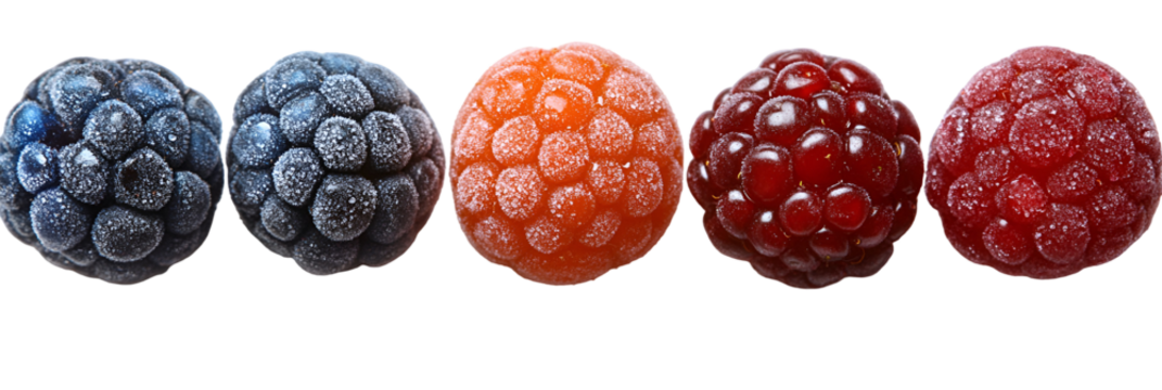 Colorful round shapes row